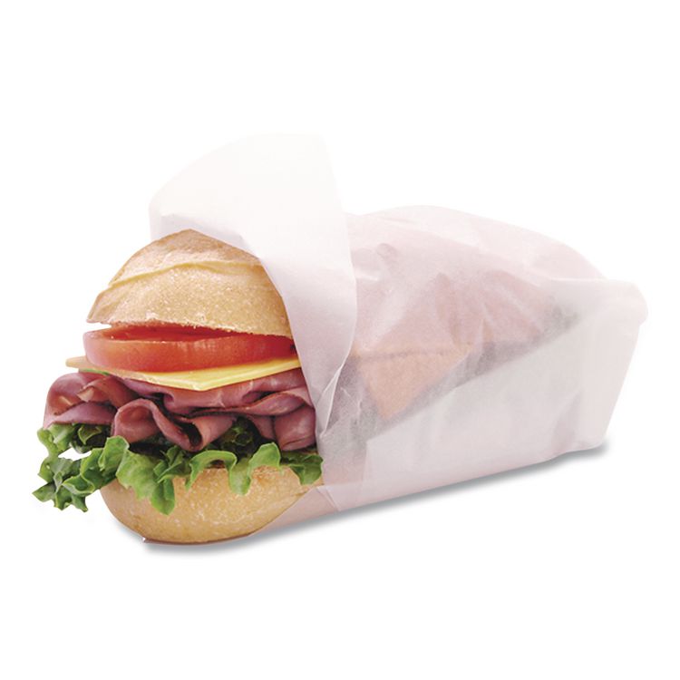Dry Wax Paper, 8 x 10.75, White, 500/Box, 12 Boxes/Carton