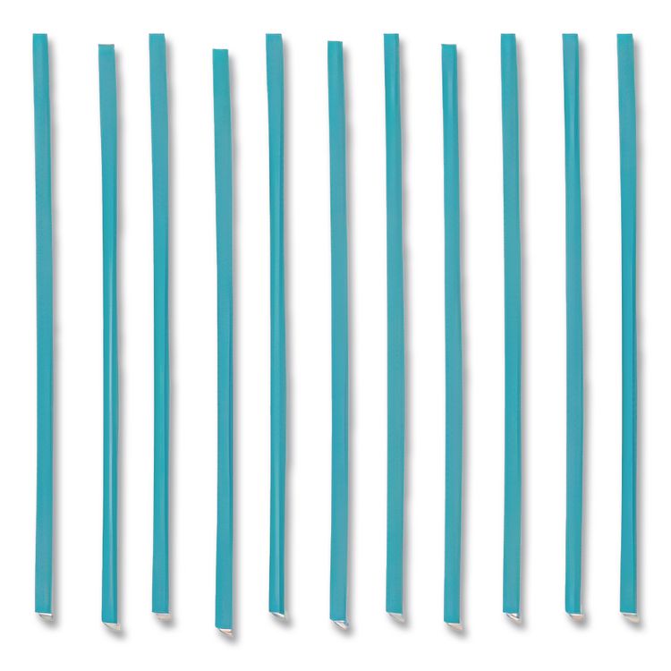 Marine Biodegradable Stir Straws, 5", PHA, Ocean Blue, 1,000/BX, 6 Boxes/Carton
