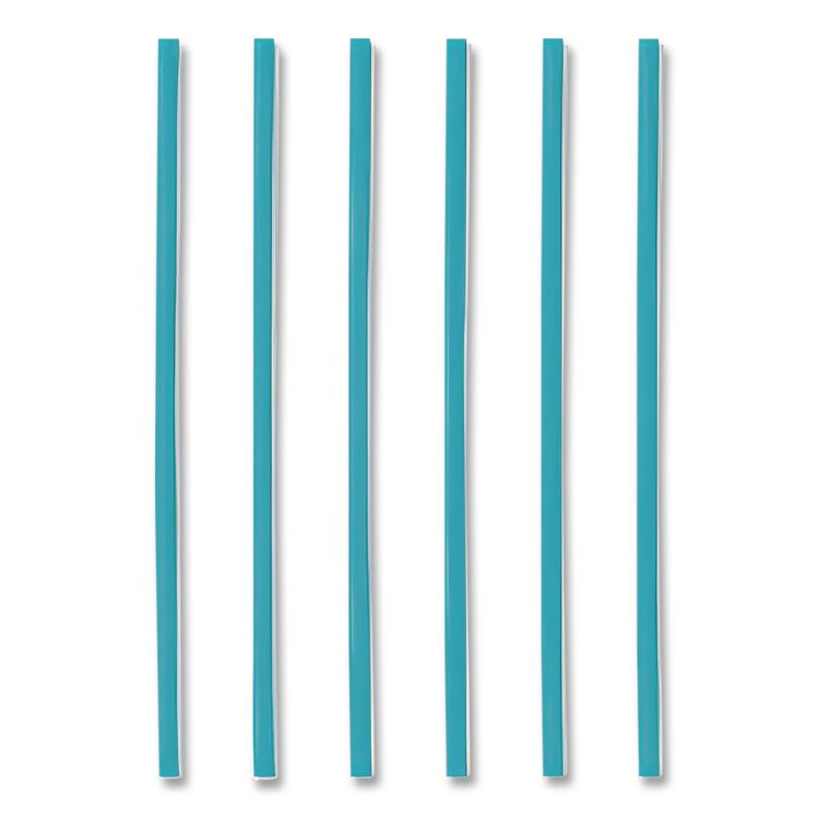 Marine Biodegradable Straws, 7.75", PHA, Ocean Blue, Wrapped, 375/Box, 10 Boxes/Carton