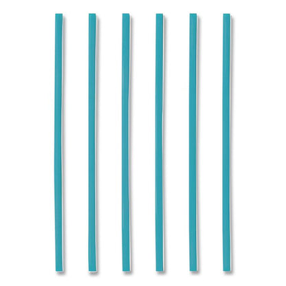 Marine Biodegradable Straws, 8.5", PHA, Ocean Blue, Wrapped, 300/Box, 4 Boxes/Carton