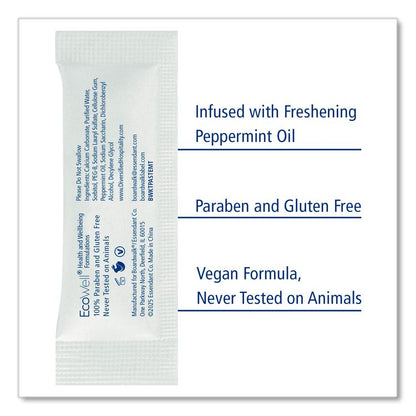 Toothpaste, Peppermint, 0.15 oz Sachet, 1,000/Carton