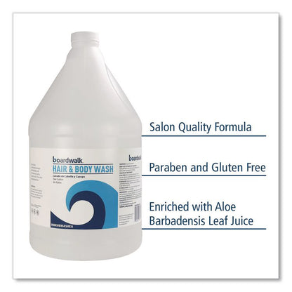 Hair and Body Wash, Green Tea Lemongrass Scent, 1 gal Bottle, 4/Carton