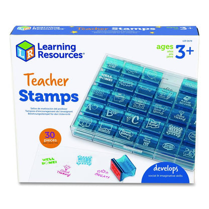 Teacher Stamps, Assorted Messages, 1.5" x 1.5", 30 Stamps
