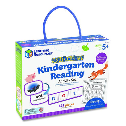 Skill Builders! Kindergarten Reading Activity Set, Grades K to 1, 121 Pieces