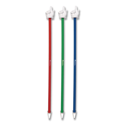 Hand Pointers, Assorted Colors, 3 Pointers
