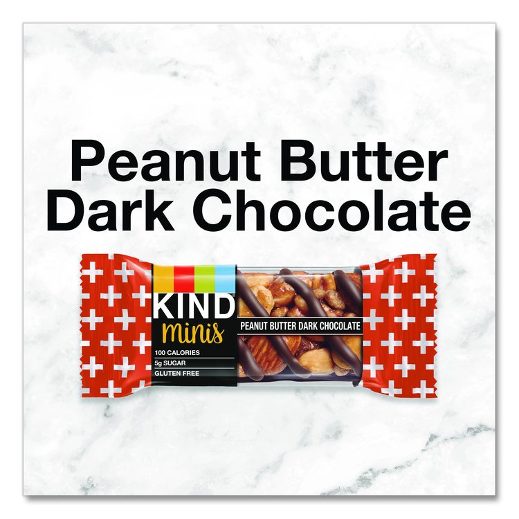 Minis Peanut Butter Dark Chocolate and Dark Chocolate Cherry Cashew Variety Pack, 0.74 oz Bar, 20/Box