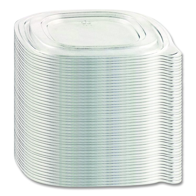 Crystal Classics Lids, 8.13 x 8.13 x 0.34, Clear, Plastic, 150/Carton