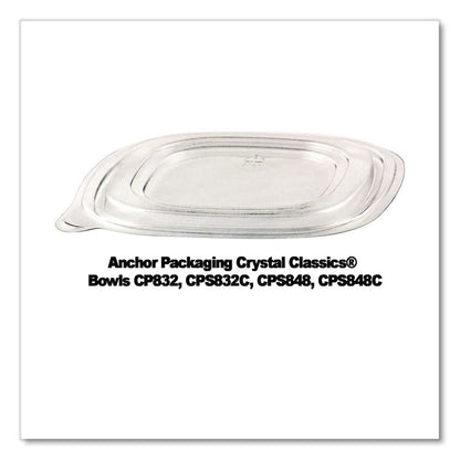 Crystal Classics Lids, 8.13 x 8.13 x 0.34, Clear, Plastic, 150/Carton