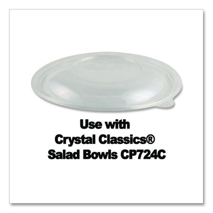 Crystal Classics Lid, 7" Diameter x 0.75" h, Clear, Plastic, 150/Carton