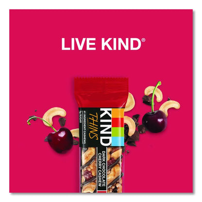 Thins Peanut Butter Dark Chocolate and Dark Chocolate Cherry Cashew Variety Pack, 0.74 oz Bar, 20/Box