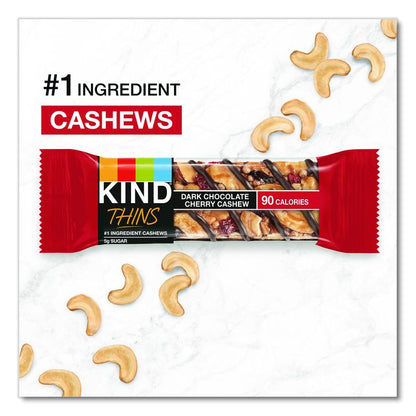 Thins Peanut Butter Dark Chocolate and Dark Chocolate Cherry Cashew Variety Pack, 0.74 oz Bar, 20/Box