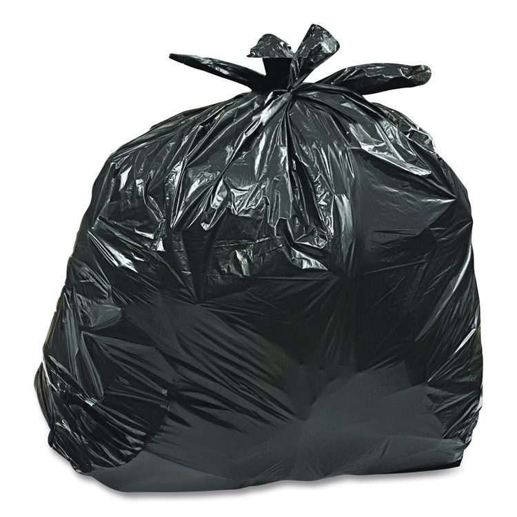 Super Value Pack Can Liners, 30 gal, 0.65 mil, 30" x 33", Black, 60/Box