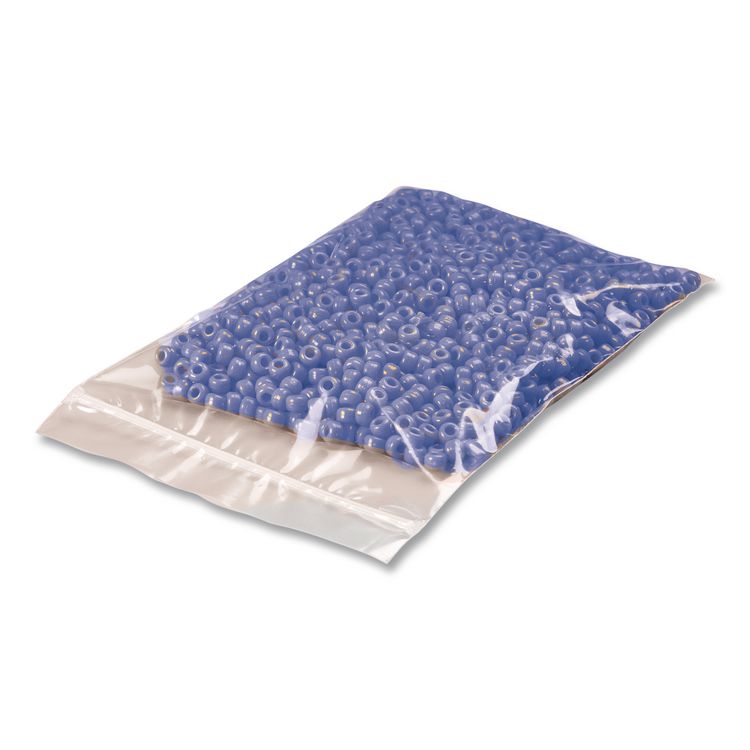 Reclosable Poly Bags, Zipper-Style Closure, 2 mil, 5" x 8", Clear, 1,000/Carton