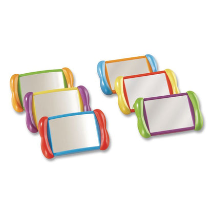 All About Me 2-in-1 Mirrors, Ages 18 Months and Up, Assorted Colors, 6 Pieces