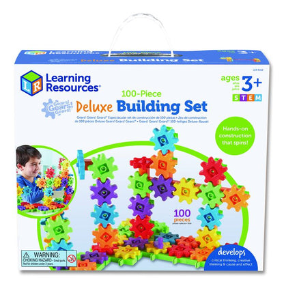 Gears! Gears! Gears! Deluxe Building Set, Grades Pre-K to 5, 100 Pieces