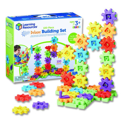 Gears! Gears! Gears! Deluxe Building Set, Grades Pre-K to 5, 100 Pieces