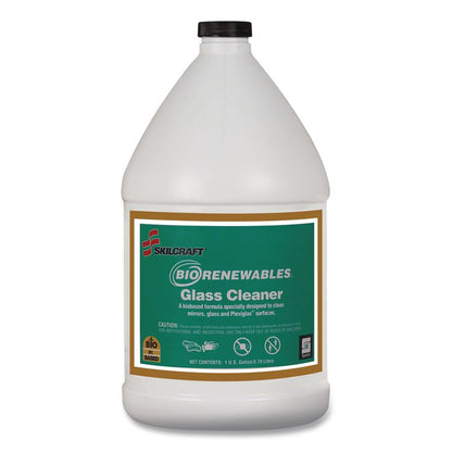 7930015553384, SKILCRAFT Spartan BioRenewables Glass Cleaner, 1 gal Bottle, 4/Carton