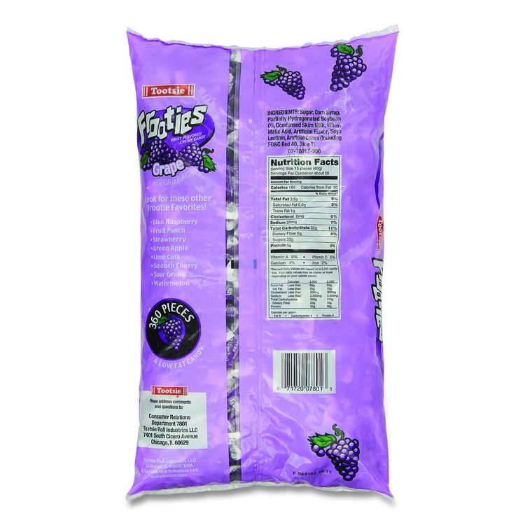 Frooties, Grape, 38.8 oz Bag, 360 Pieces/Bag