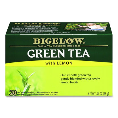 Green Tea with Lemon, Lemon, 0.34 lbs, 28/Box