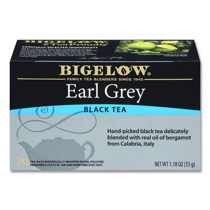 Single Flavor Tea Bags, Earl Grey Black Tea, 28/Box