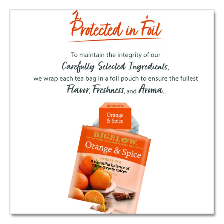 Orange and Spice Herbal Tea, 28/Box