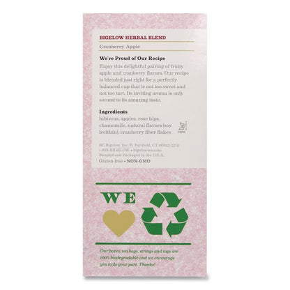 Cranberry Apple Herbal Tea, 28/Box