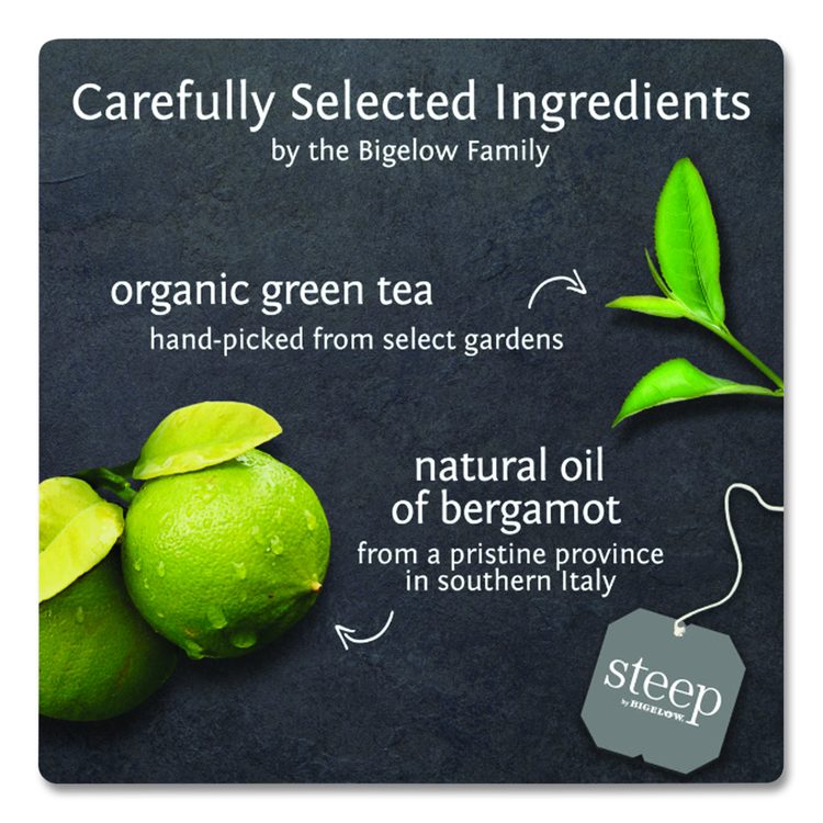 steep Tea, Earl Grey, 1.28 oz Tea Bag, 20/Box