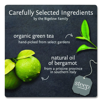 steep Tea, Earl Grey, 1.28 oz Tea Bag, 20/Box