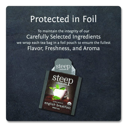 steep Tea, English Breakfast, 1.6 oz Tea Bag, 20/Box