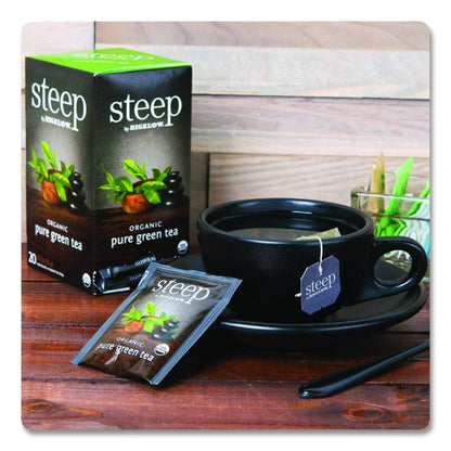steep Tea, Pure Green, 0.91 oz Tea Bag, 20/Box
