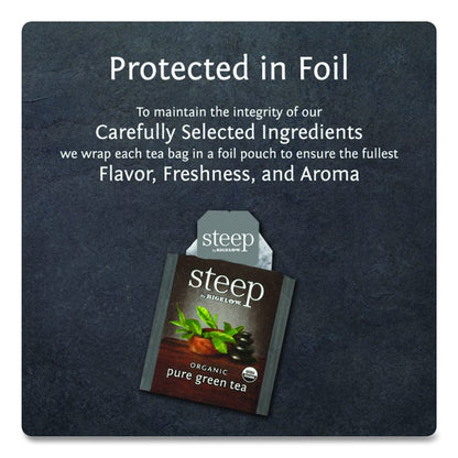 steep Tea, Pure Green, 0.91 oz Tea Bag, 20/Box