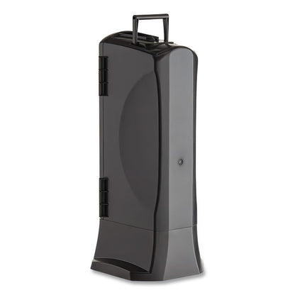 Utensil Dispenser, Holds 100 Knives, 10.22 x 12.5 x 23.75, Black