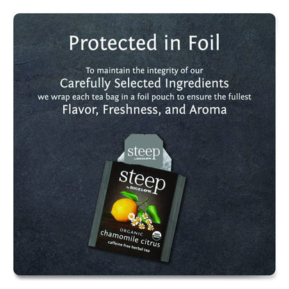 steep Tea, Chamomile Citrus Herbal, 1 oz Tea Bag, 20/Box