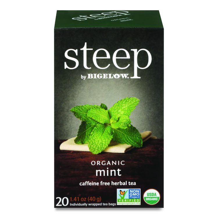 steep Tea, Mint, 1.41 oz Tea Bag, 20/Box