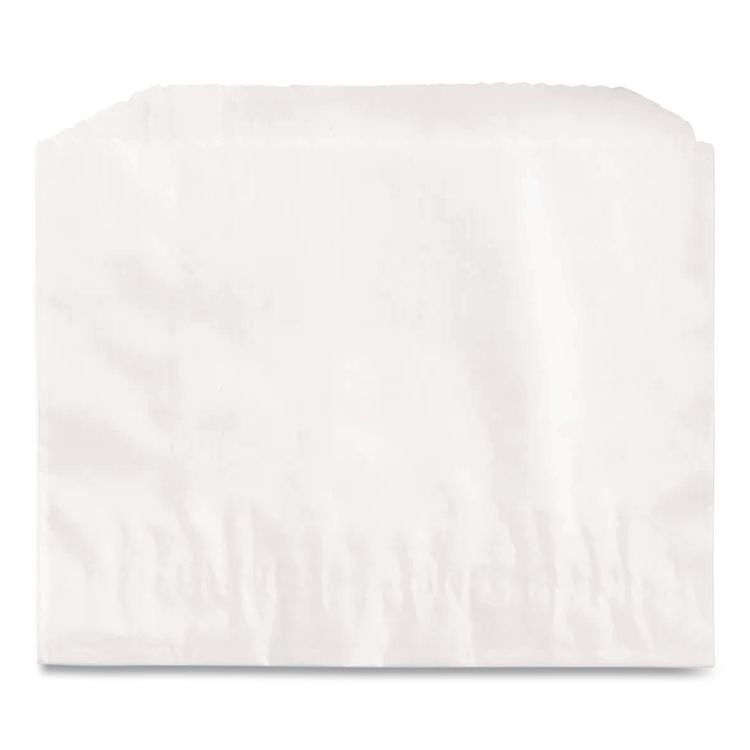 French Fry Bags, 4.5" x 2" x 3.5", White, 2,000/Carton