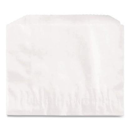 French Fry Bags, 4.5" x 2" x 3.5", White, 2,000/Carton