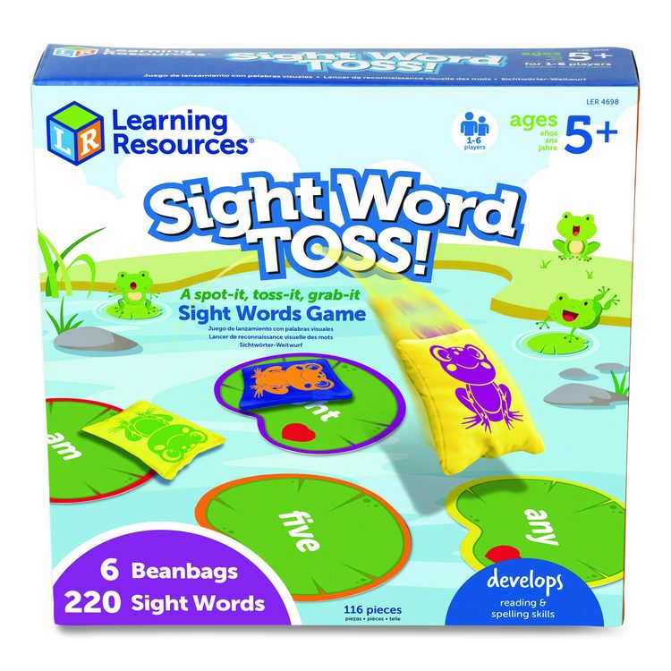 Sight Word Toss, 1 to 6 Players, Grades 1 to 3, 220 Pieces