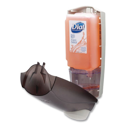 1 Liter Manual Liquid Dispenser, 1 L, 5.1 x 4 x 12.3, Translucent Smoke, 6/Carton
