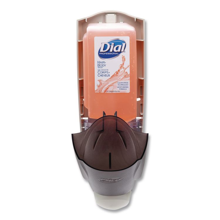 1 Liter Manual Liquid Dispenser, 1 L, 5.1 x 4 x 12.3, Translucent Smoke, 6/Carton