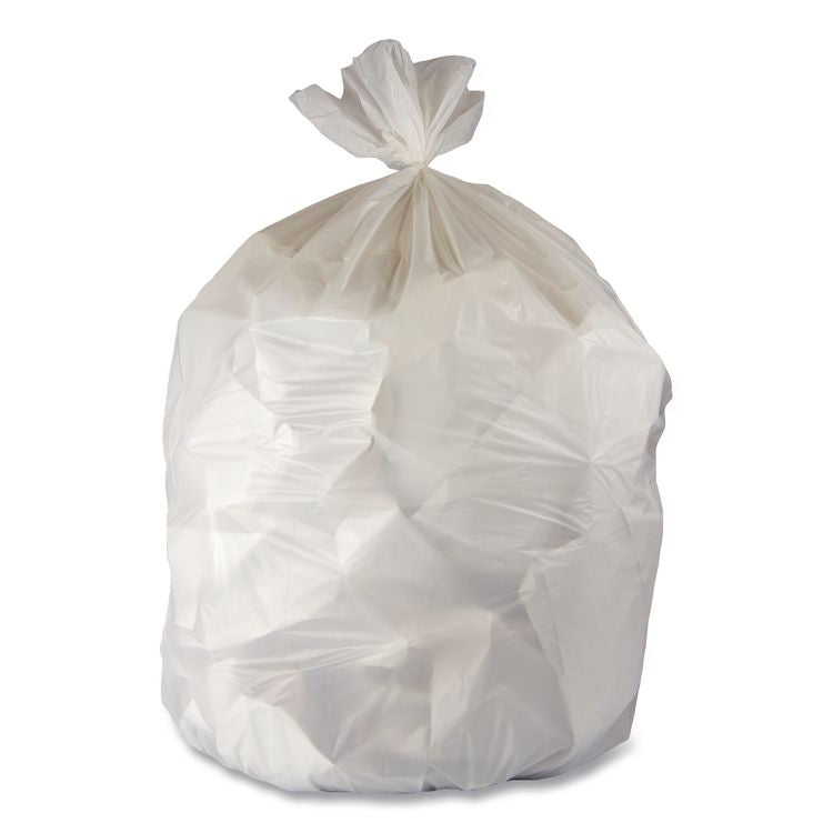 Linear Low-Density Can Liners, 45 gal, 3 mil, 40" x 48", Clear, 75/Carton