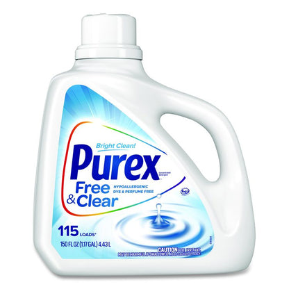 Free and Clear Liquid HE Laundry Detergent, Unscented, 150 oz Bottle