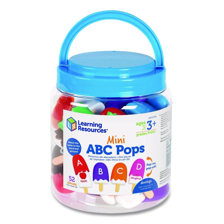 Mini ABC Pops, Pre-K to K, 52 Pieces