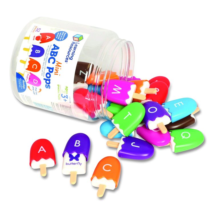 Mini ABC Pops, Pre-K to K, 52 Pieces