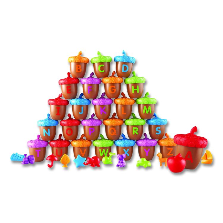 Alphabet Acorns Activity Set, Pre-K to K, 78 Pieces