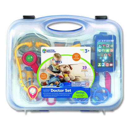 Pretend and Play Doctor Set, Ages 3 and Up, 19 Pieces