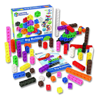 MathLink Cubes Big Builders, Grades 1 to 4, 200 Pieces