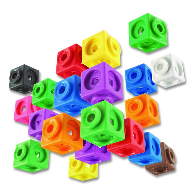 MathLink Cubes Big Builders, Grades 1 to 4, 200 Pieces