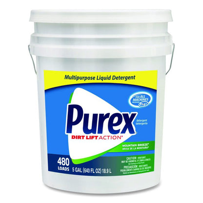 Liquid Laundry Detergent, Mountain Breeze Scent, 5 gal Pail