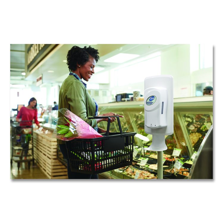 FIT Touch Free Dispenser Floor Stand, 15.7 x 15.7 x 58.3, White