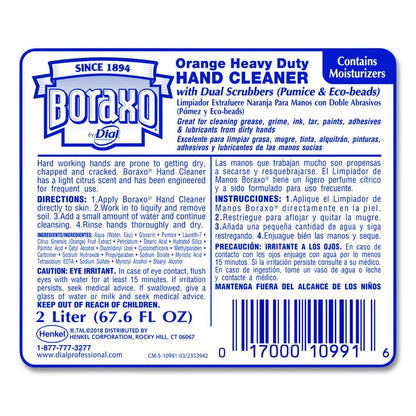 Orange Heavy Duty Hand Cleaner Refill, Citrus Scent, 2 L, 4/Carton